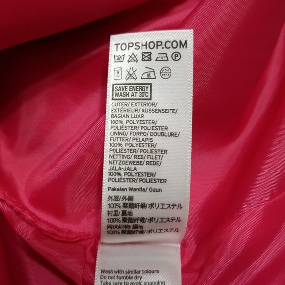 NWT Topshop front cross hot pink mini dress - Picture 6 of 8
